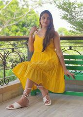 Yellow Frill Dress