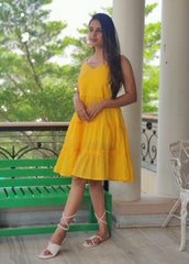 Yellow Frill Dress