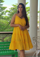 Yellow Frill Dress