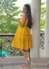 Yellow Frill Dress