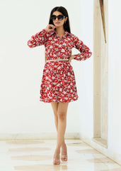 Red Bloom Dress