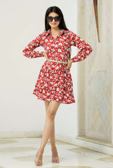 Red Bloom Dress