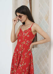 Red Melisa Dress