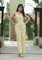 Yellow Lily Jumpsuit