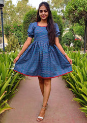 Blue Floral Dress