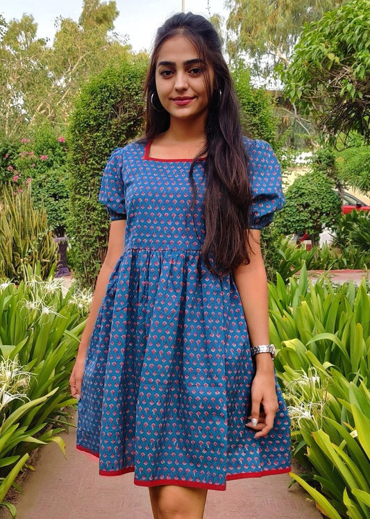 Blue Floral Dress