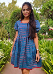 Blue Floral Dress