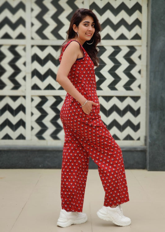 Gini Red Jumpsuit