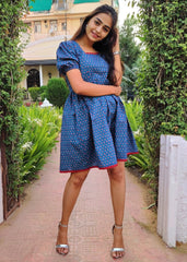 Blue Floral Dress