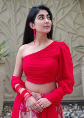 Crimson Lehenga Set