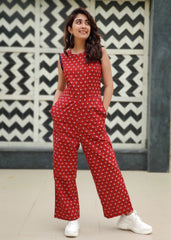 Gini Red Jumpsuit