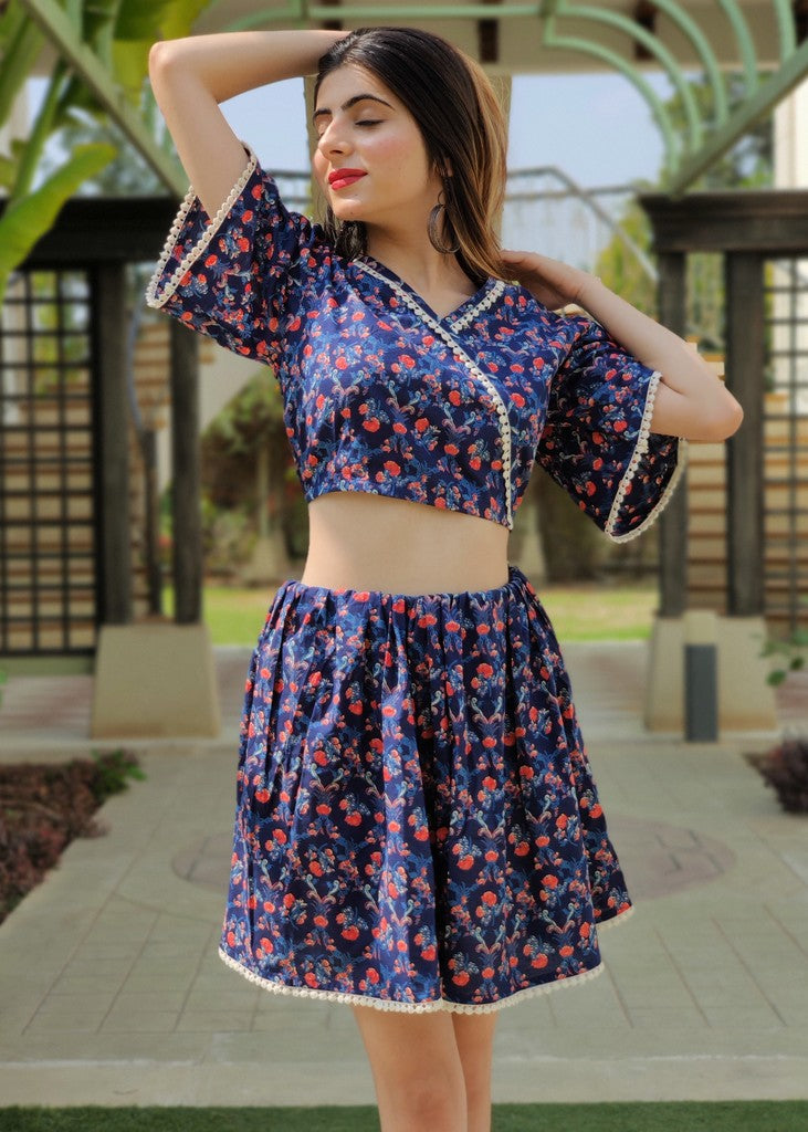 Blue Maria Coord Set – Colorbox India